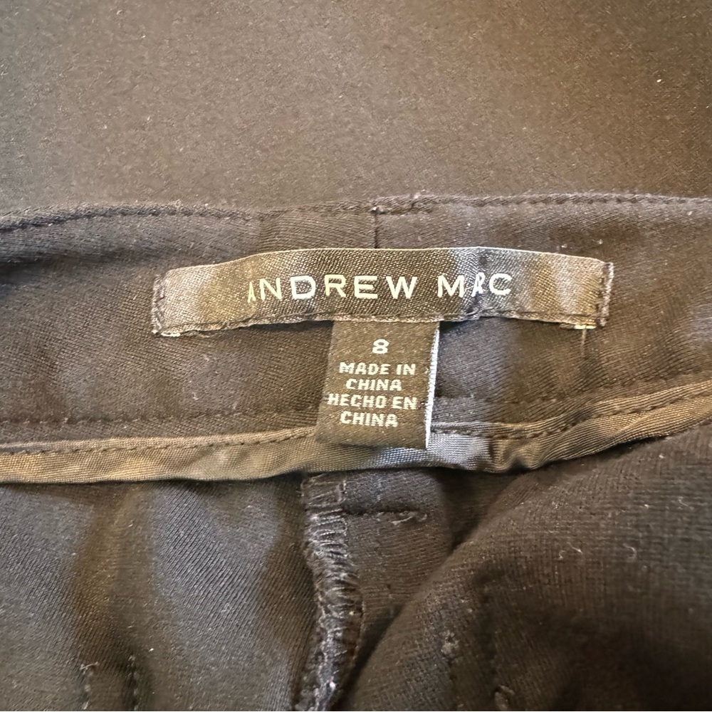 Andrew Marc 8 black dress pants.  Slim straight - Picture 6 of 11